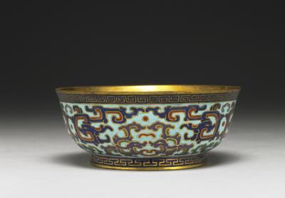 图片[2]-Copper bowl in cloisonne enamels, Qing dynasty (1644-1911)-China Archive